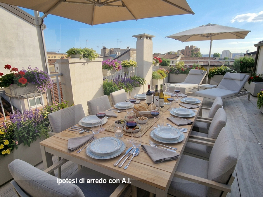 appartamento in centro storico con terrazza Rif 7259